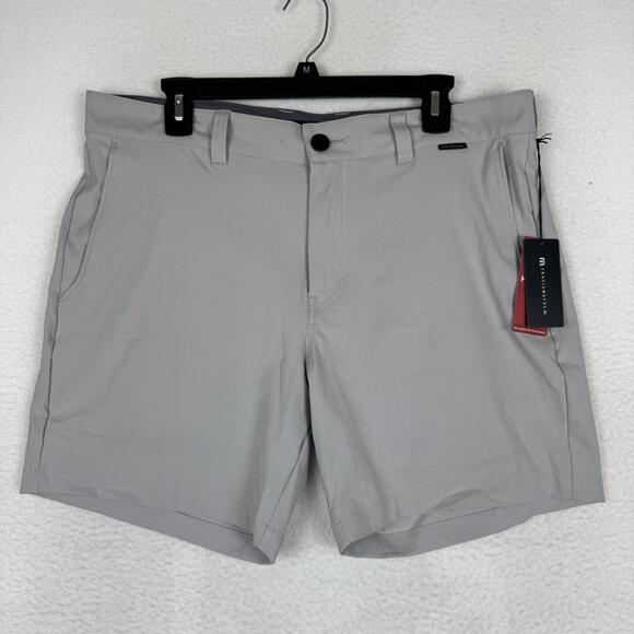 NWT Travis Mathew Men's 34 Wanderlust Shorts Performance Stretch Gray Rip Stop - Picture 1 of 8